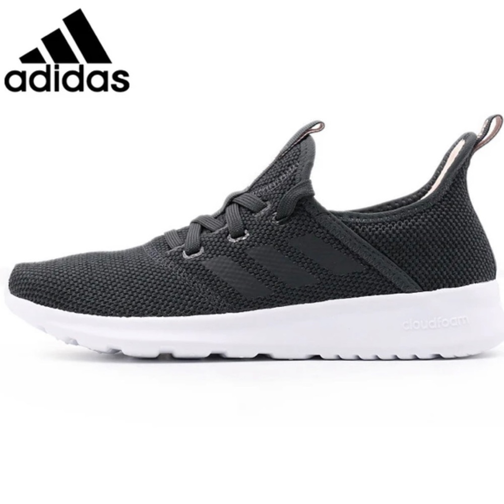 adidas Cloudfoam Black Knit Sneakers